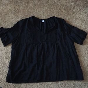 Old navy black flowy top